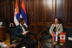 15 November 2024 The National Assembly Speaker in meeting with the Canadian Ambassador to Serbia